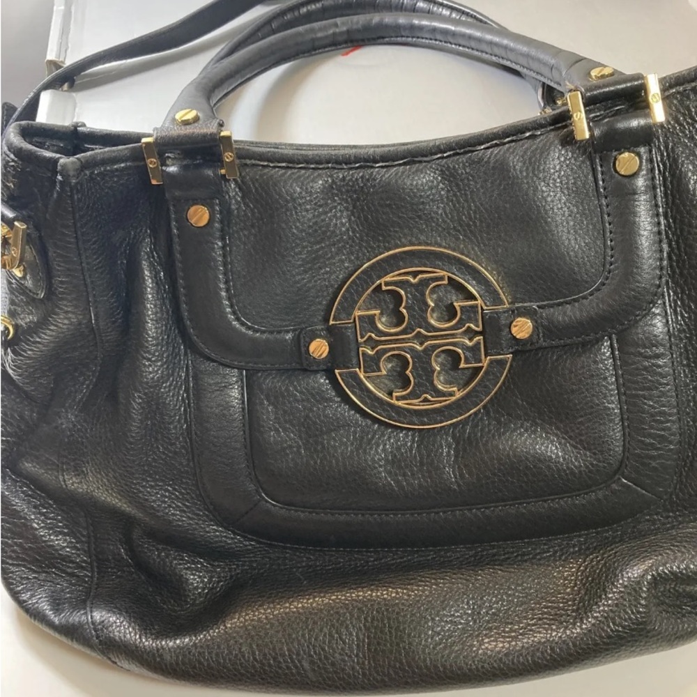 Tory Burch Amanda Hobo Bag, Black, Crossbody Strap